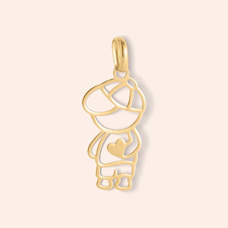 Pingente Ouro 18k Menino 516504