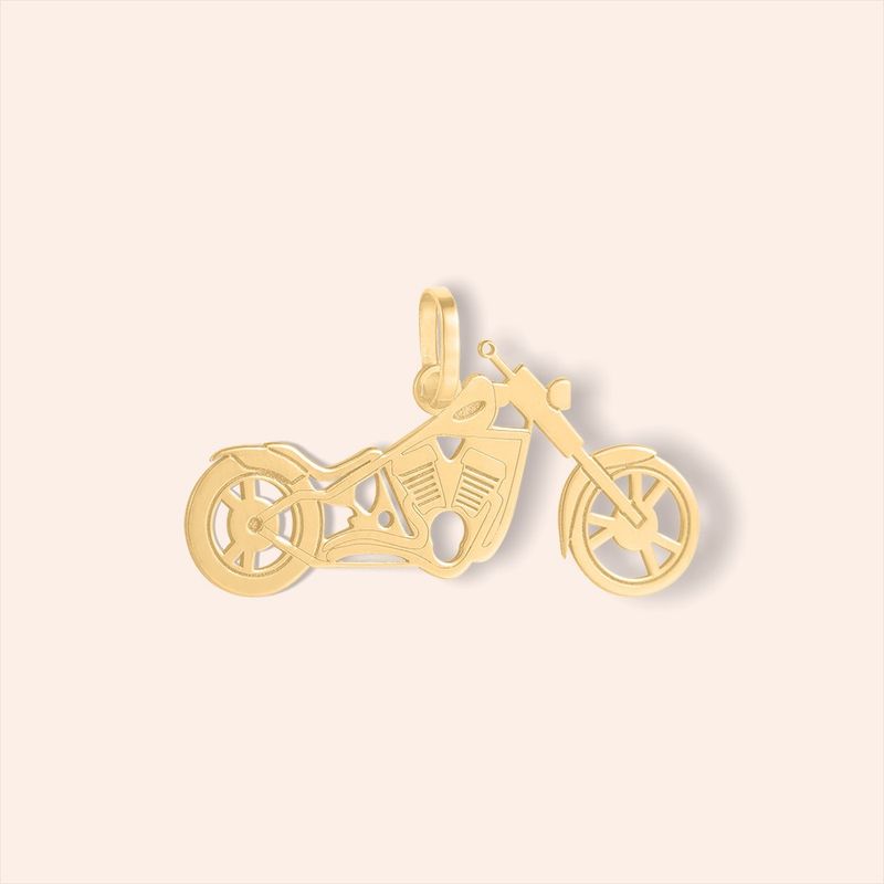 Pingente Ouro 18k Motocicleta 516896