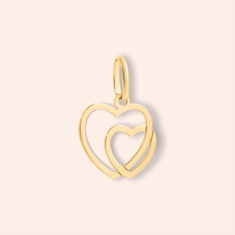 Pingente  Ouro 18k Coração 516991