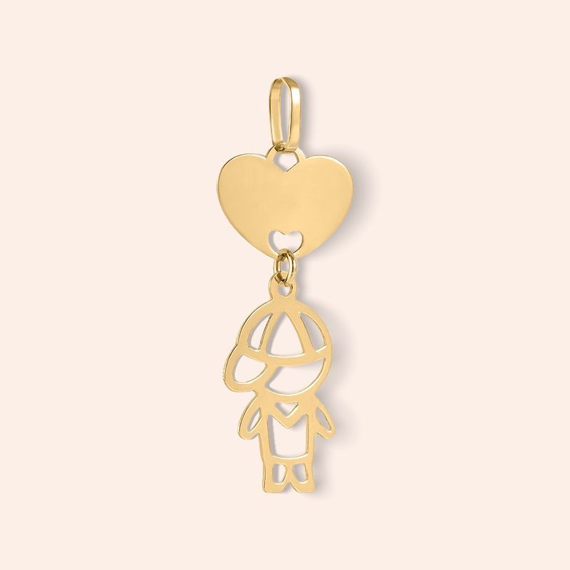 Pingente Ouro 18k Menino 517481