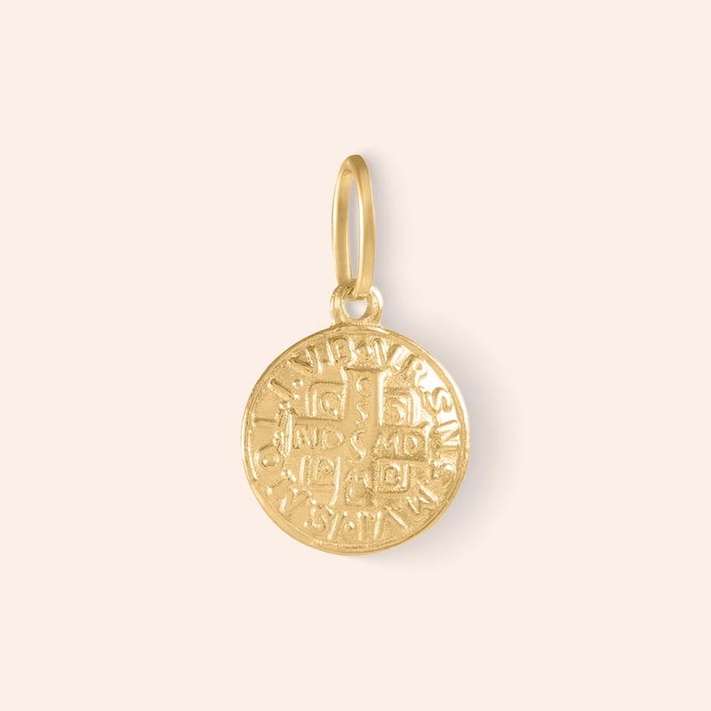 Pingente Ouro 18K São Bento Redondo 504185