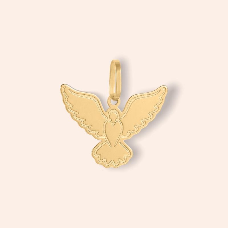 Pingente Ouro 18K Espírito Santo