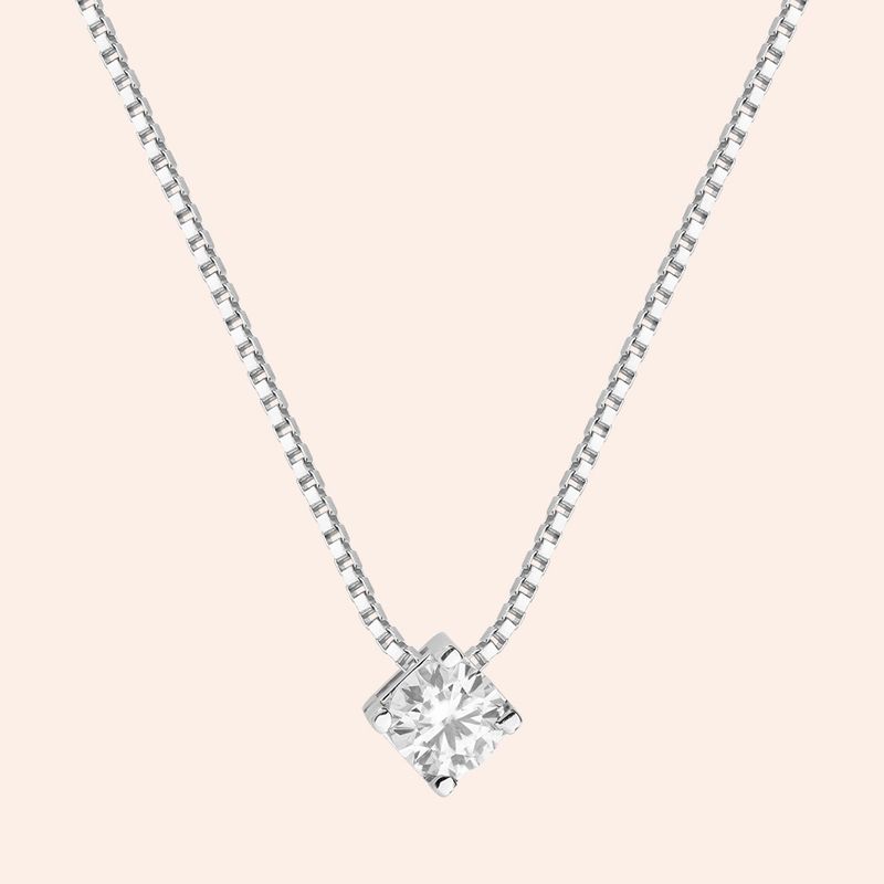 Gargantilha Ouro 18k Ponto de Luz Moissanite 20 Pontos 517929/201805