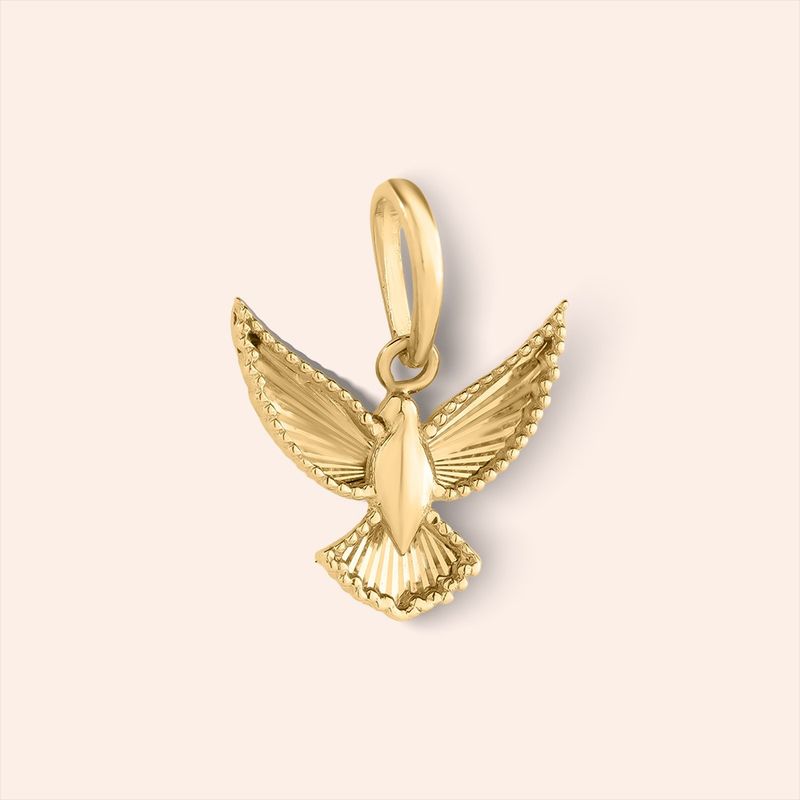 Pingente Ouro 18k Espírito Santo Diamantado 517959