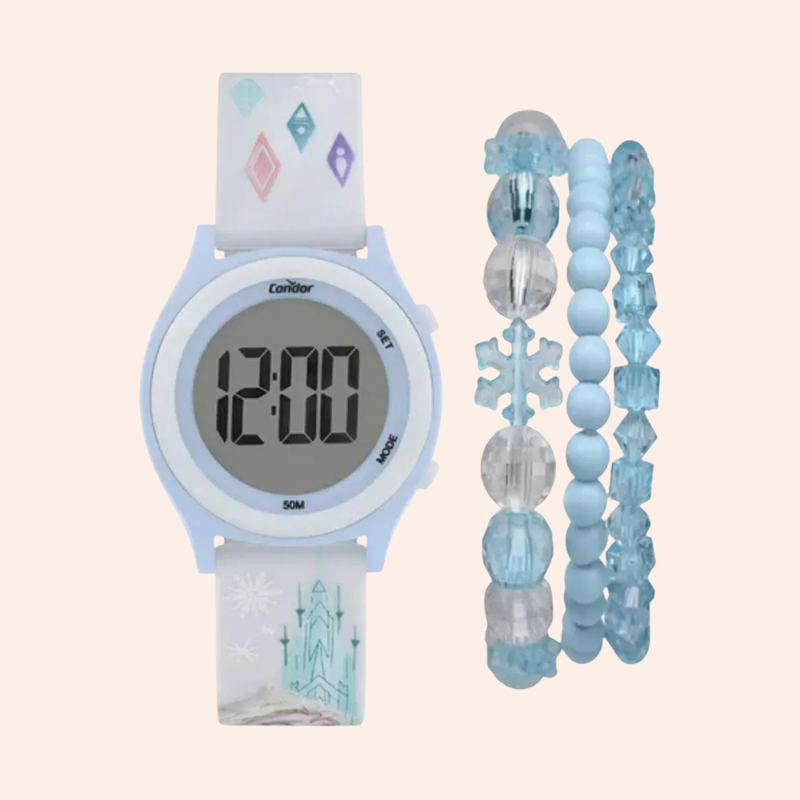 Relógio Infantil Condor Disney Frozen COBJ3572AC/K8A
