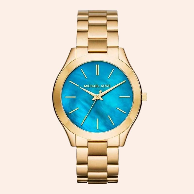 Relógio Michael Kors Feminino Analógico Dourado MK3492