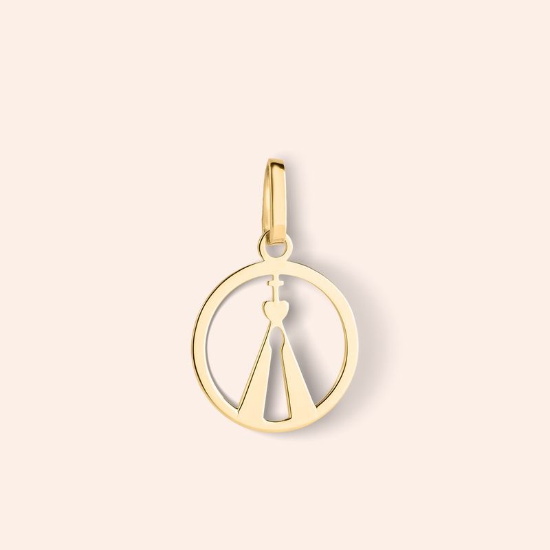 Pingente Ouro 18K Nossa Senhora Aparecida Vazado 517924