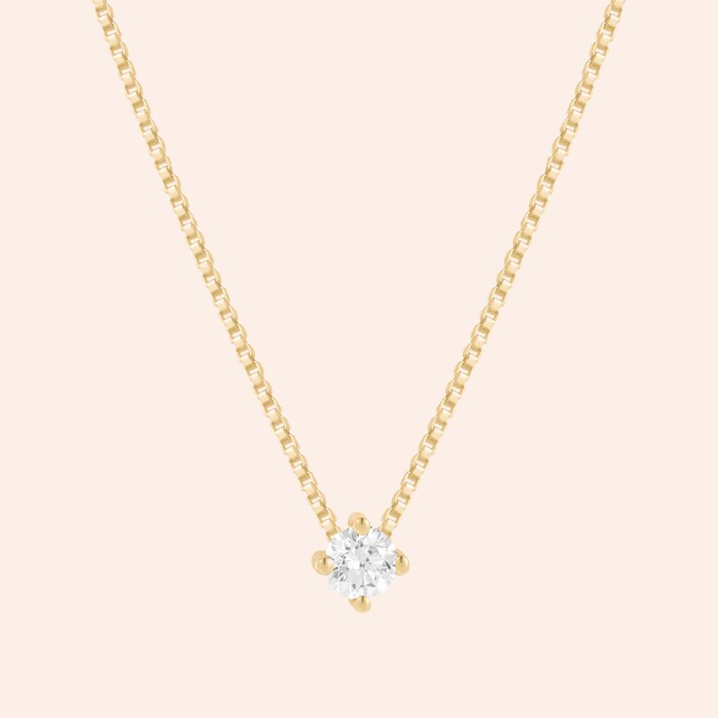 Gargantilha Ouro 18k Ponto de Luz Diamante 4 Pontos Coleção RV 514570/200688