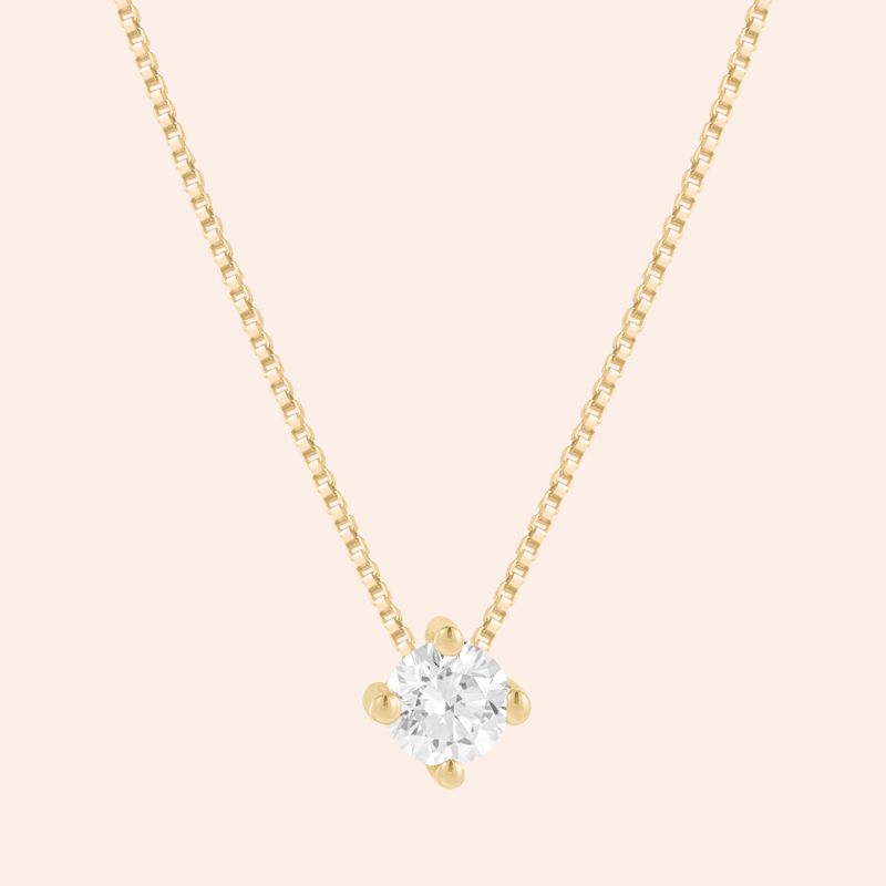 Gargantilha Ouro 18k Ponto de Luz Diamante 10 Pontos Coleção RV 514578/200688OB