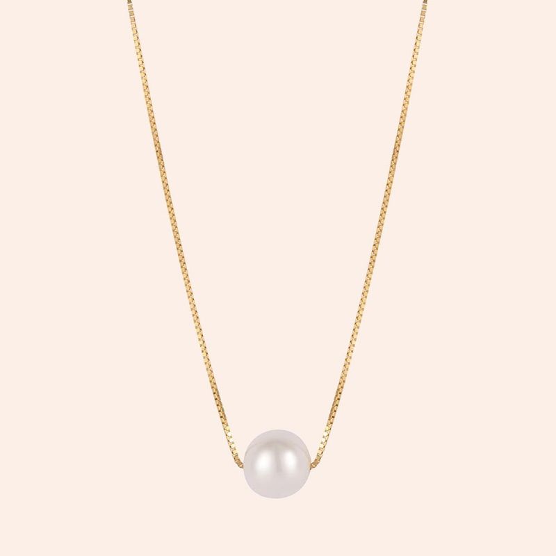 Gargantilha Ouro 18K Pérola Biwa 602813