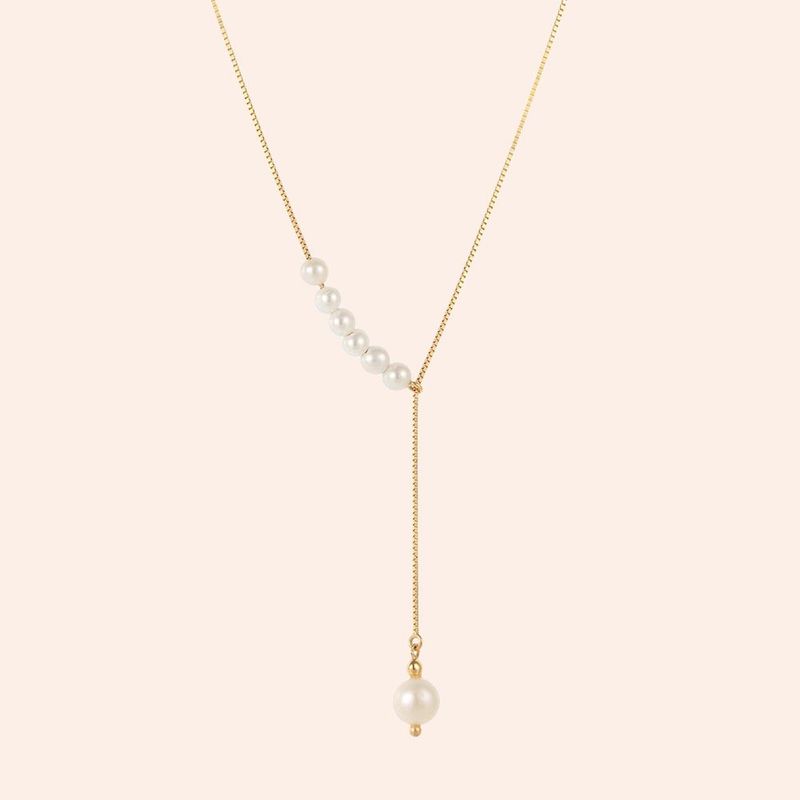 Gargantilha Ouro 18K Veneziana Pérola 60cm 603702