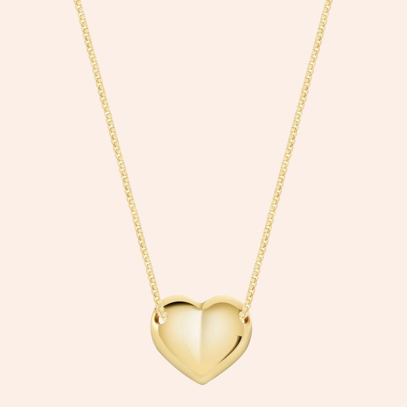 Gargantilha Ouro 18K Coração 40cm 603900