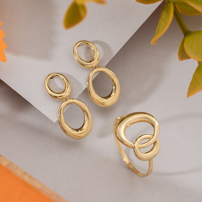 Anel Ouro 18k Redondo Vazado 313766