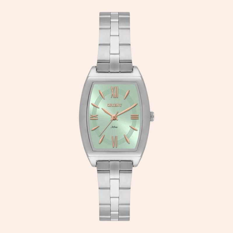 Relógio Orient Eternal Prata Analógico Feminino Verde LBSS0096 F3SX