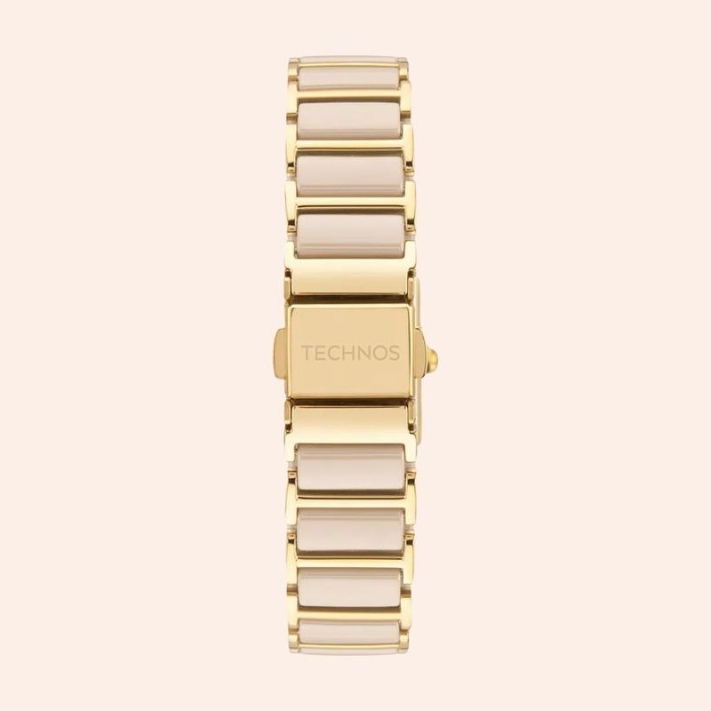Relógio Technos Feminino Cerâmica Dourado 5Y30XX/2X