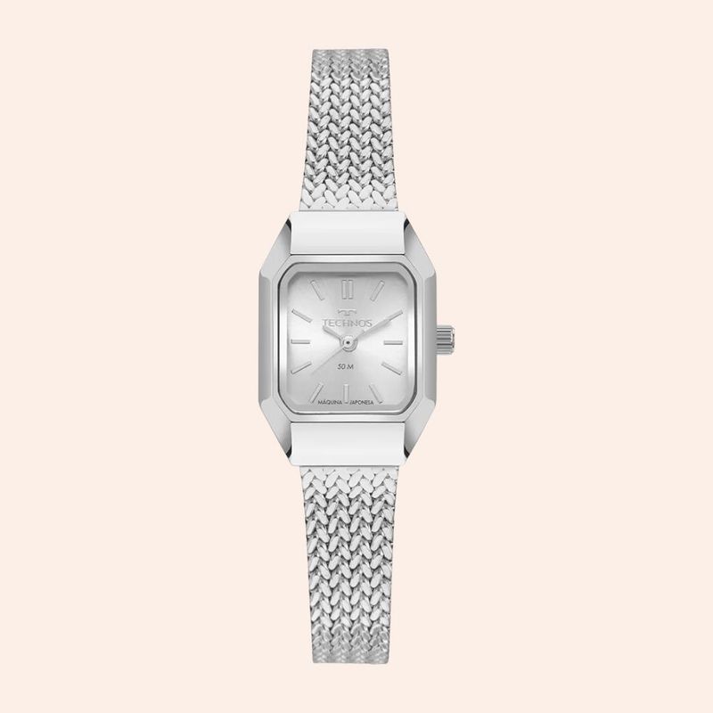 Relógio Technos Feminino Mini Prata 5Y30XU/1K