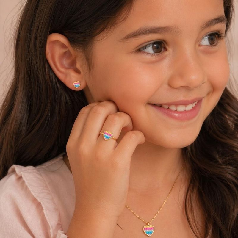 Pingente Ouro 18k Pop It Coração 516986