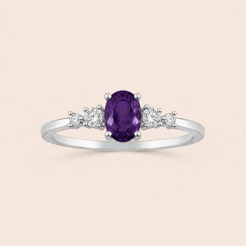 Anel Prata 925 Oval Zirconia 313932