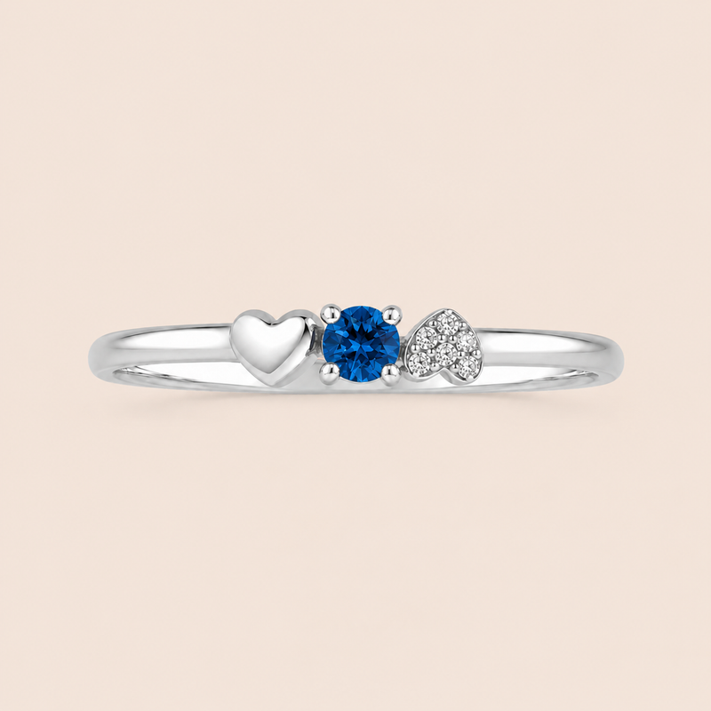 Anel Prata 925 Coração Zirconia 313927