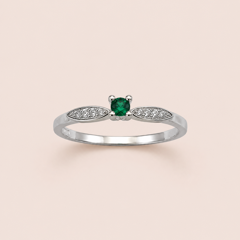 Anel Prata 925 Solitário Zirconia 313926