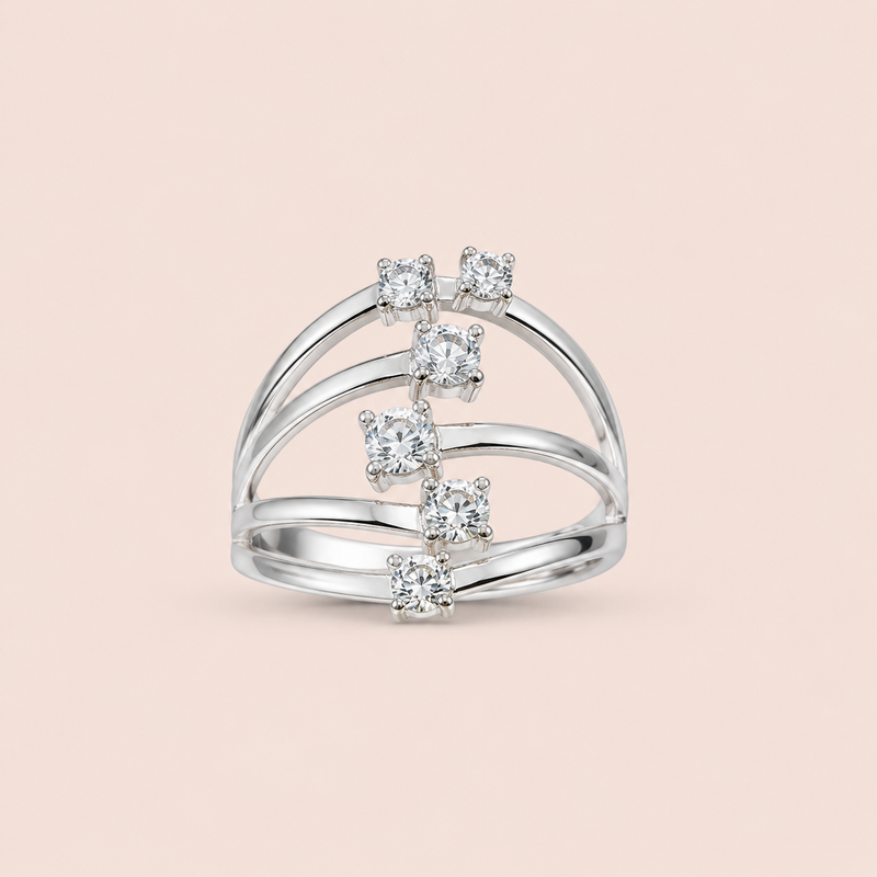 Anel Prata 925 Zirconia 313984