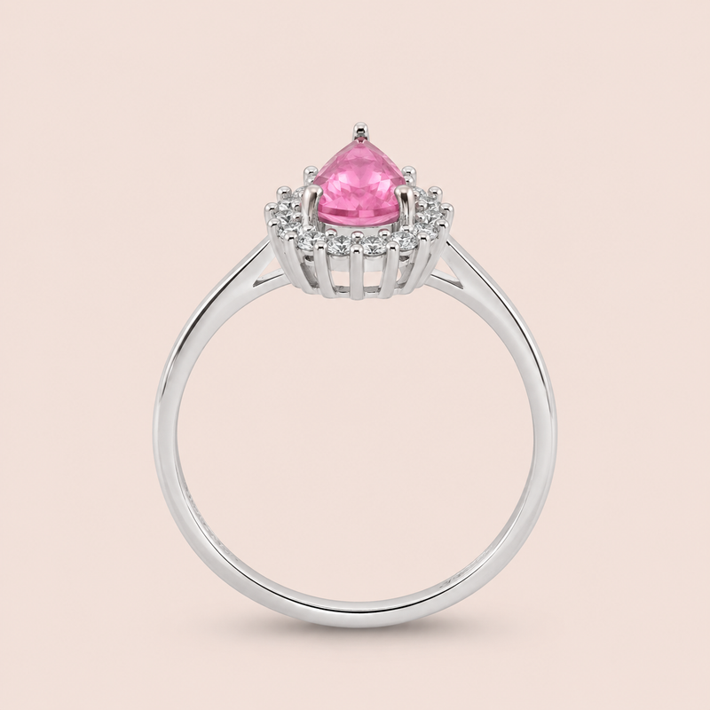 Anel Prata 925 Gota Zircônia 313997