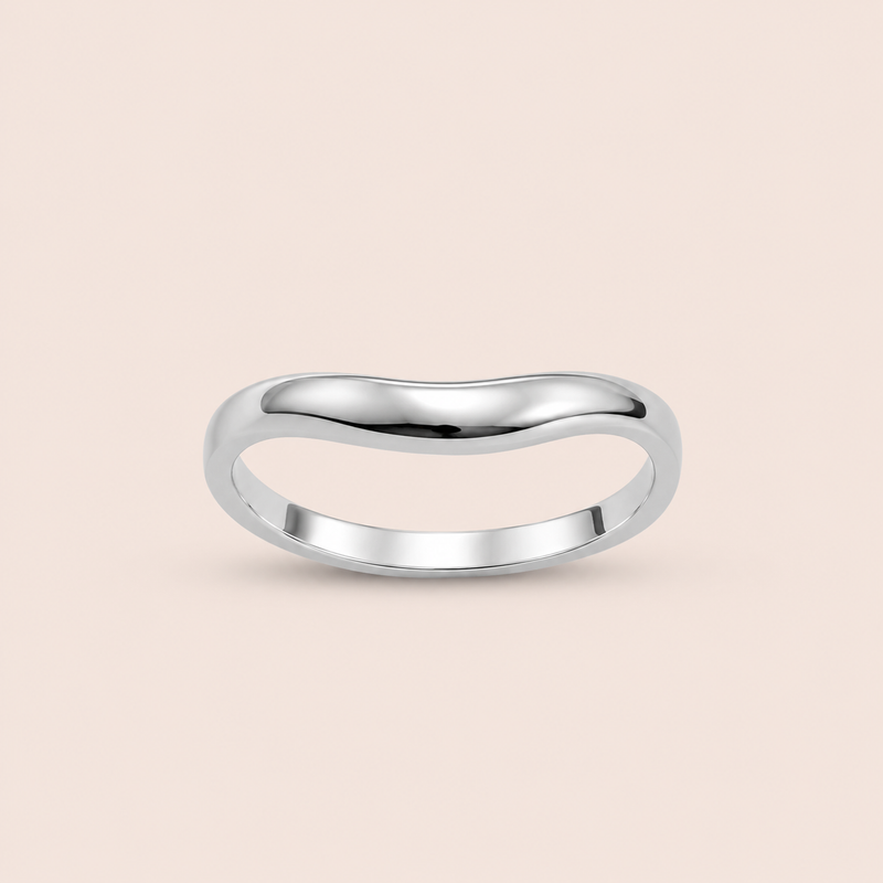 Anel Prata 925 Onda 314023