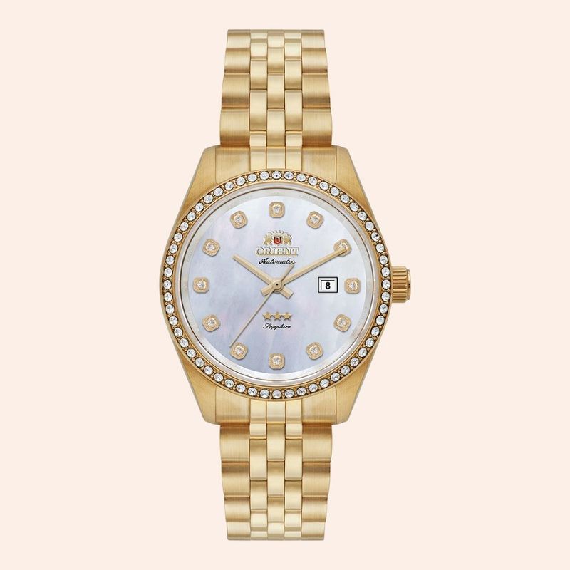 Relógio Orient Automático Feminino Dourado NH5GG001/B1KX