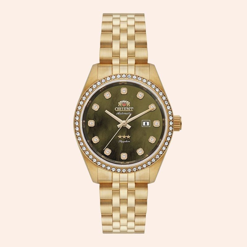 Relógio Orient Automático Feminino Dourado NH5GG001/E1KX