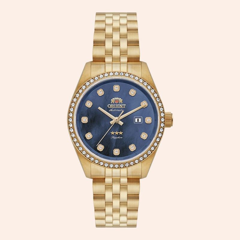 Relógio Orient Automático Feminino Dourado NH5GG001/D1KX