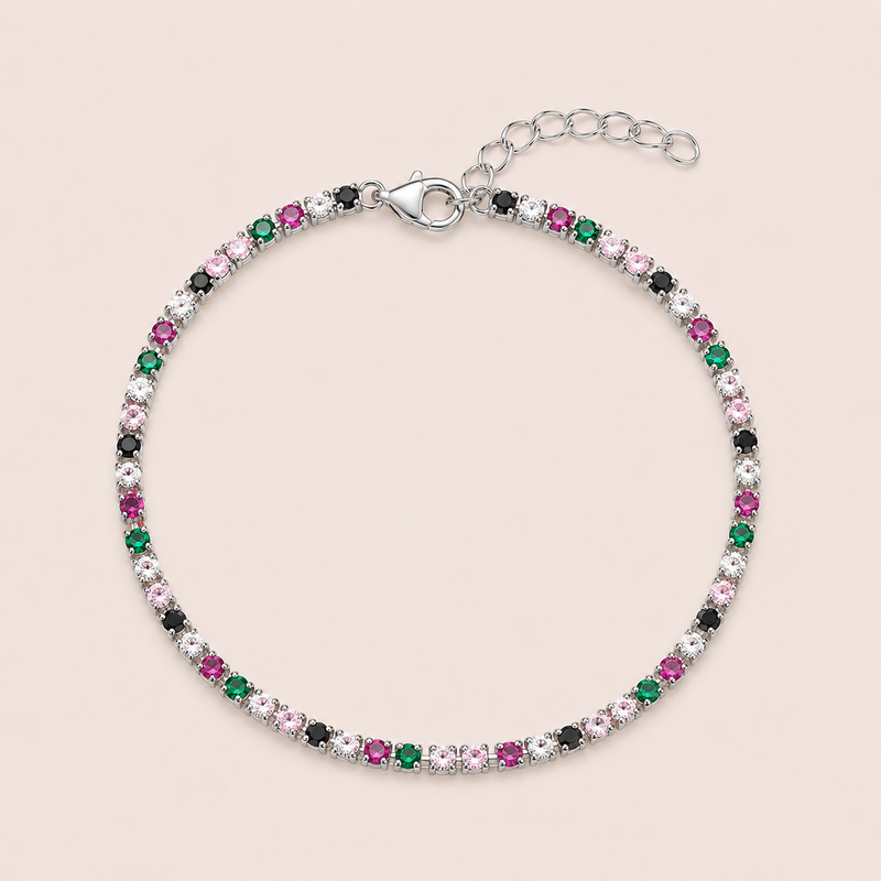 Pulseira Prata 925 Riviera Zircônia 1804504