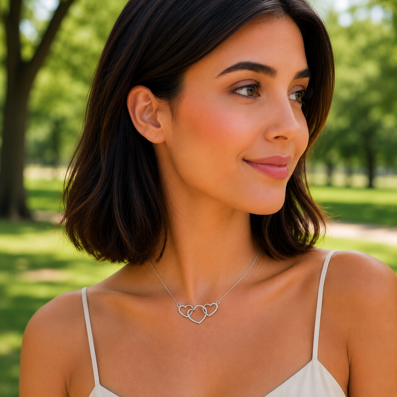 Gargantilha Prata 925 Cartier Coração  Zirconia 606051