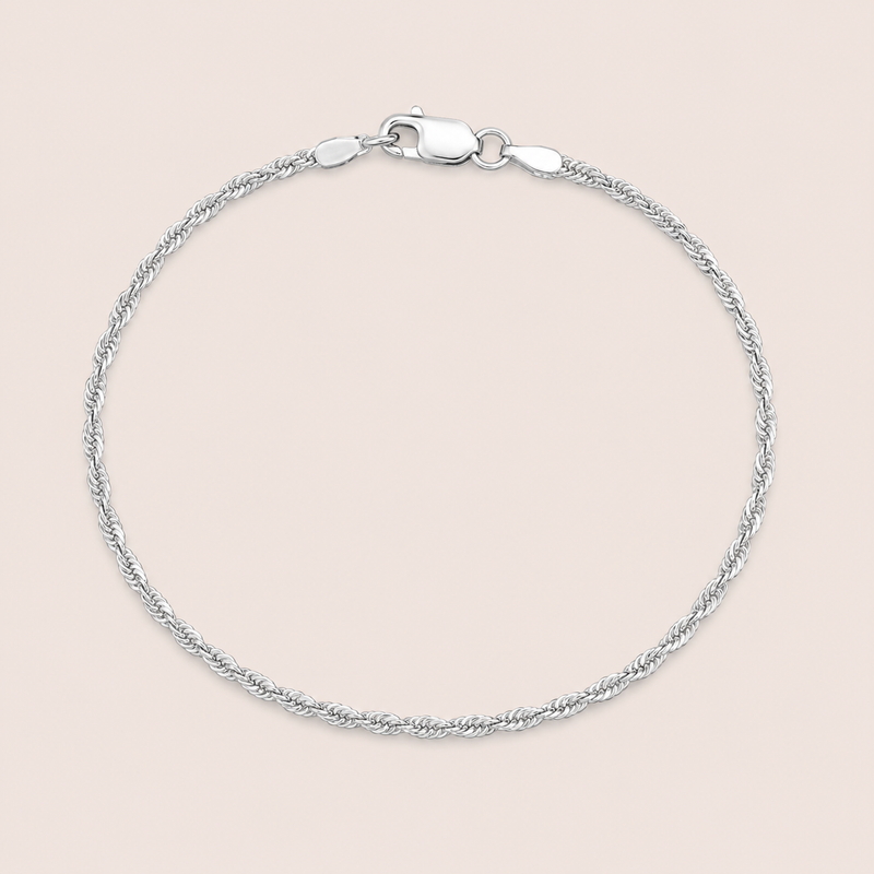Pulseira Prata 925 Corda Adiamantado 1804572