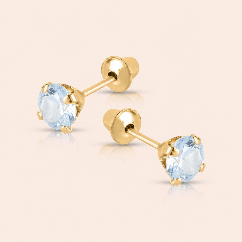 Brinco Ouro 18K Infantil Cálice 4mm 104813