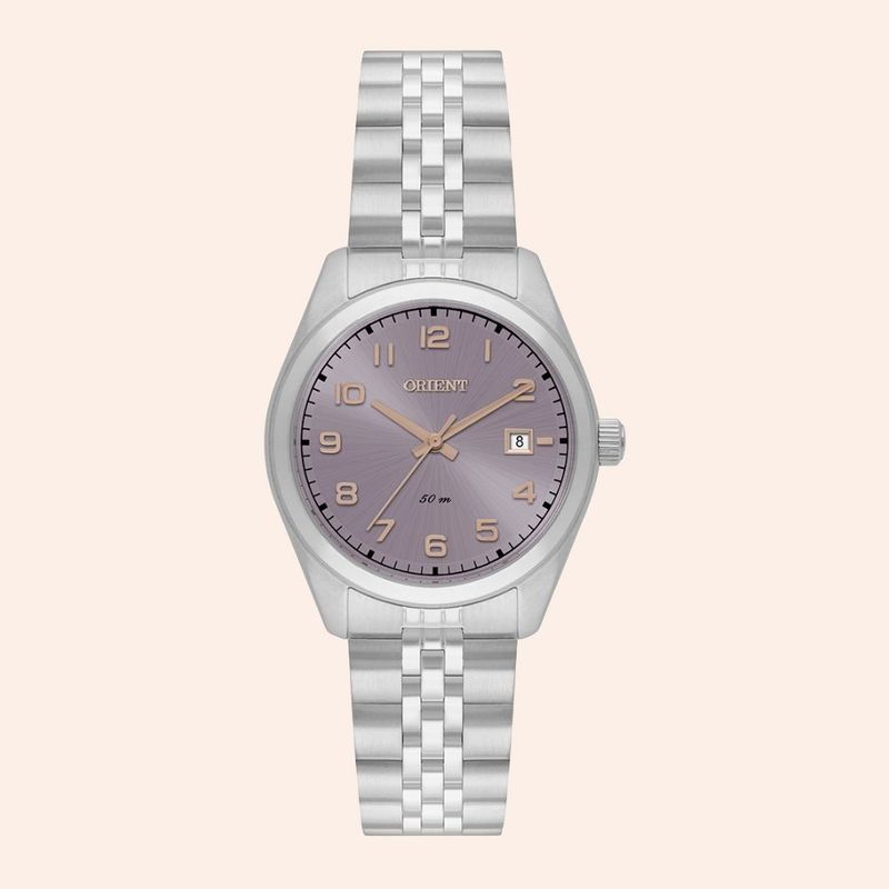 Relógio Orient Eternal Prata e Rosa Feminino FBSS1206/R2SX