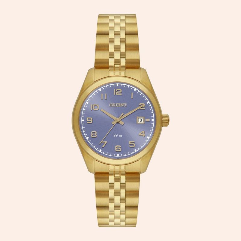 Relógio Orient Eternal Dourado e Lilás Feminino FGSS1263/L2KX