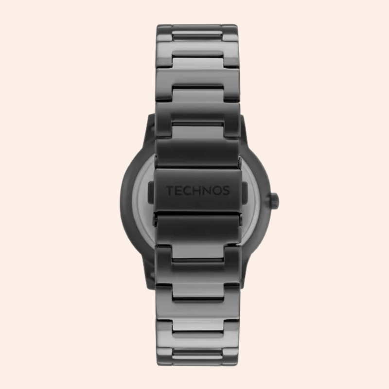 Relógio Technos Slim Safira Grafite GM10YY/0P