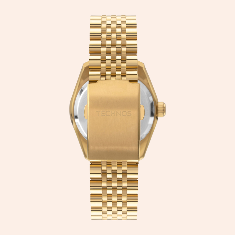 Relógio Technos Automatico GMT Dourado Edição Limitada NH34AB/T1P