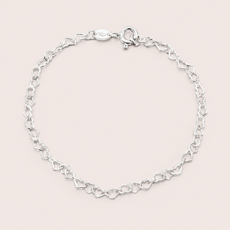 Pulseira Prata Coração 1804574