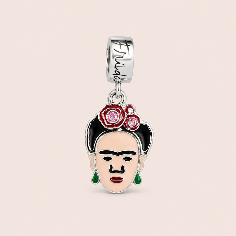 Pingente Prata Berloque Meu Jeito Frida kahlo 514604