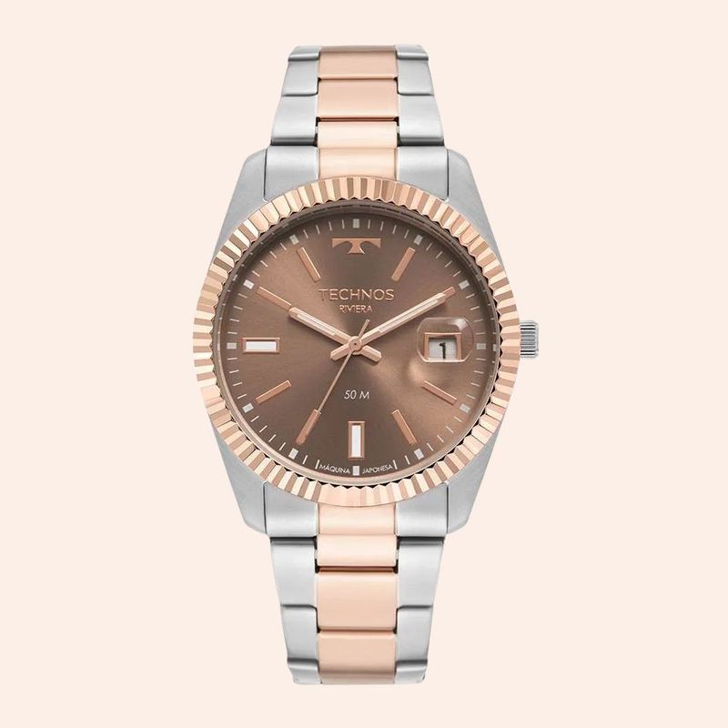 Relógio Technos Riviera Bicolor Feminino 2115MZG/1M