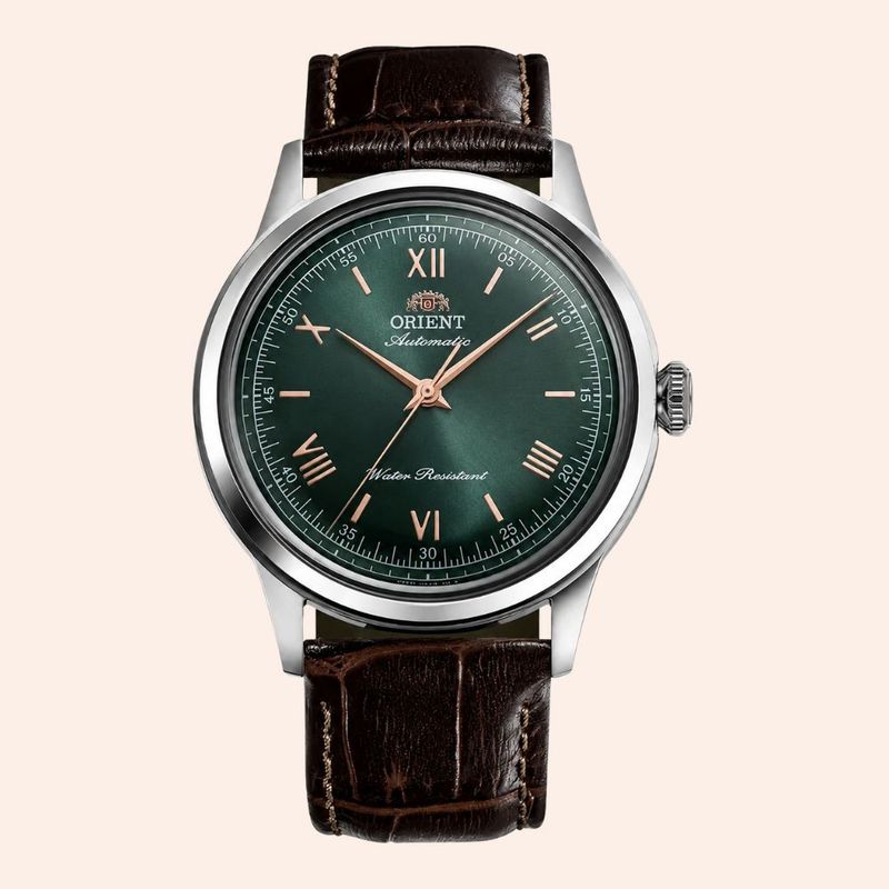 Relógio Orient Bambino Automático Contemporany Verde RA-BB0001E30B