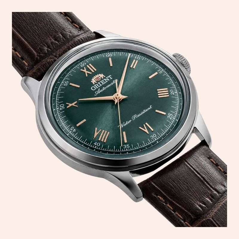Relógio Orient Bambino Automático Contemporany Verde RA-BB0001E30B