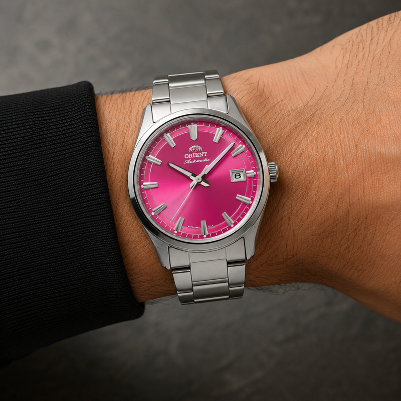 Relógio Orient Stretto Contemporary Automático Rosa RA-AC0R07P30B