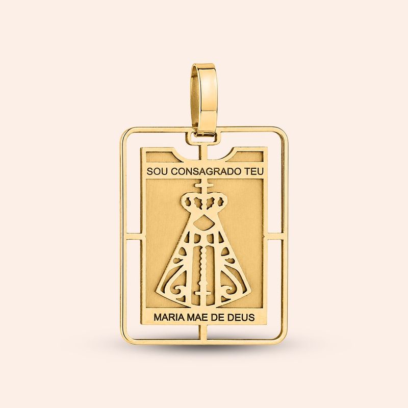 Pingente Ouro 18k Nossa Sra Aparecida 517166
