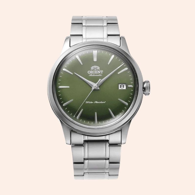 Relógio Orient Bambino Classic Automático Verde RA-AC0M09E30B