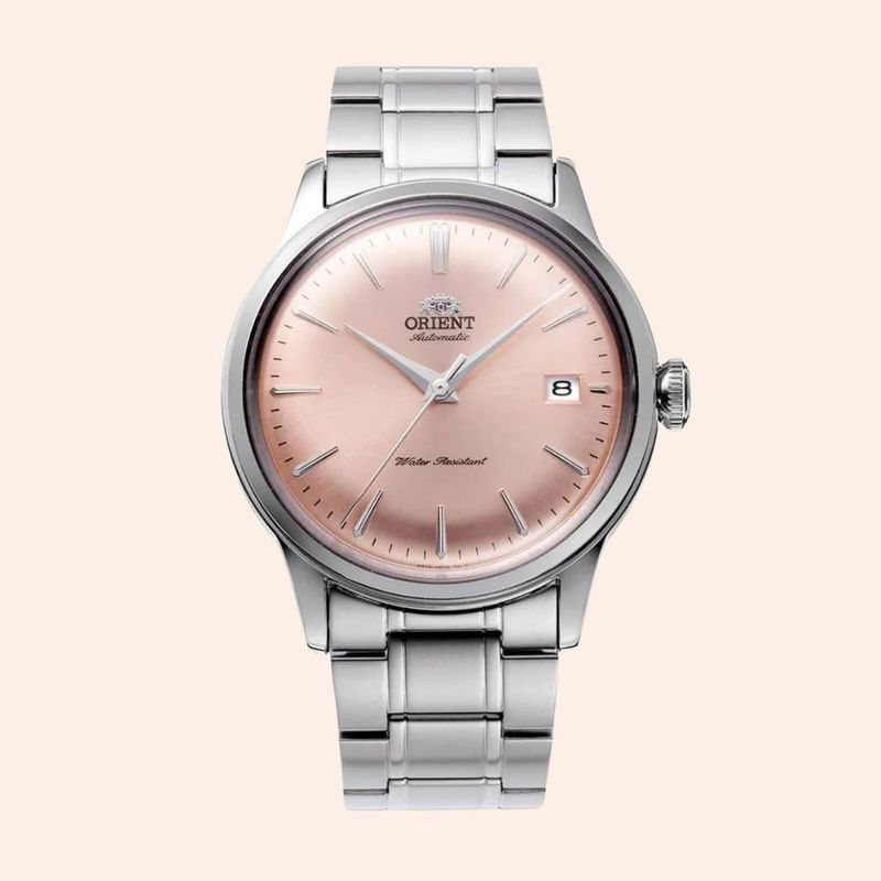 Relógio Orient Bambino Classic Automático Rosa RA-AC0M11Y30B