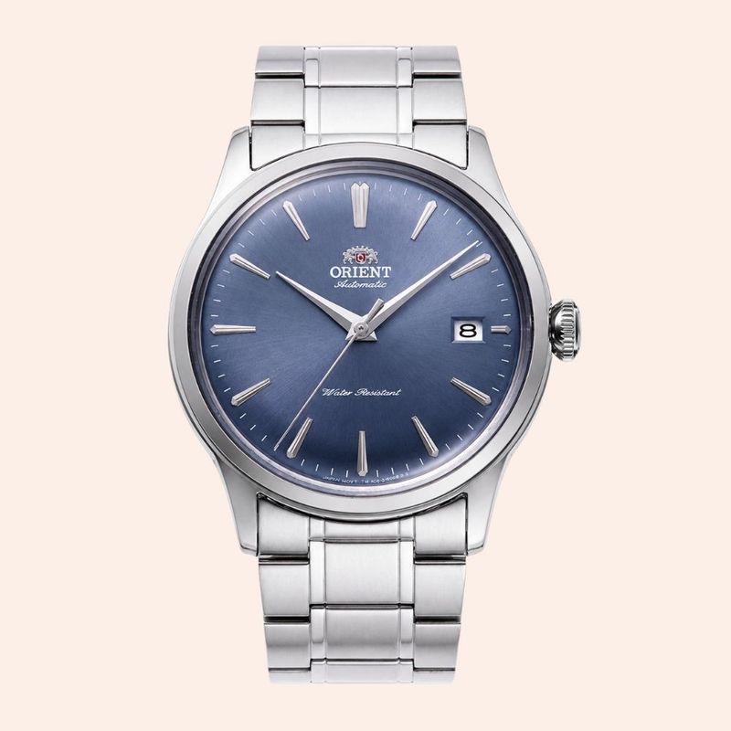 Relógio Orient Bambino Classic Automático Azul RA-AC0M10L30B