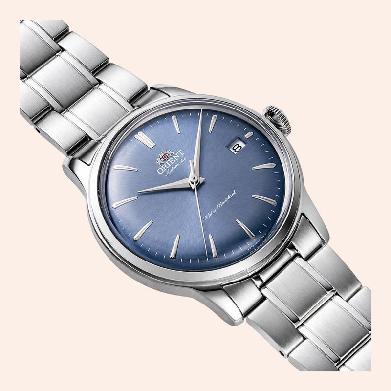Relógio Orient Bambino Classic Automático Azul RA-AC0M10L30B