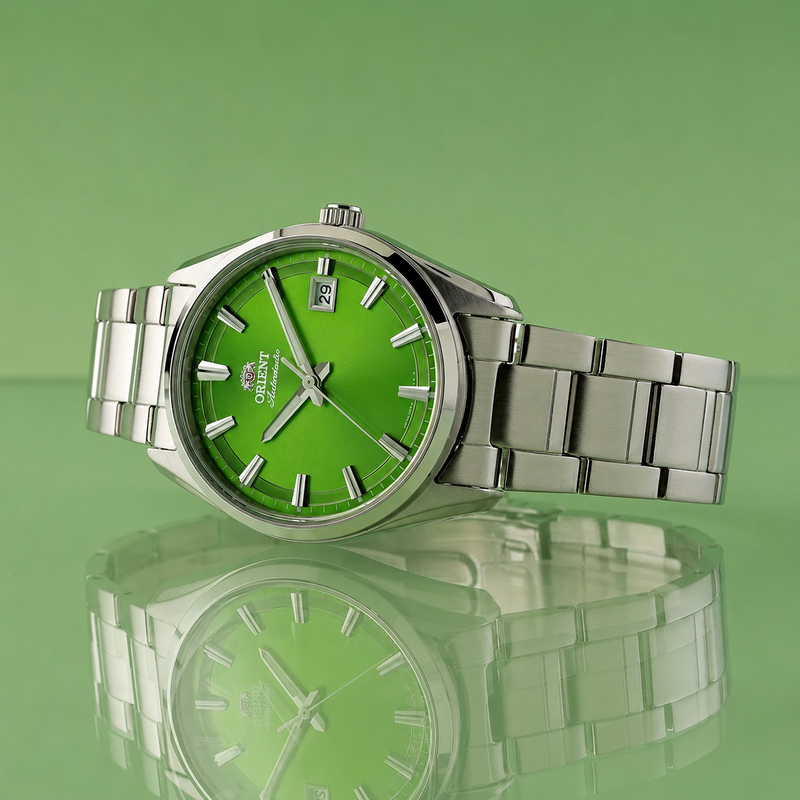 Relógio Orient Stretto Contemporary Automático Verde RA-AC0R05E30B
